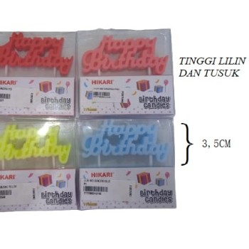 LILIN HBD GANDENG RED, LILIN HBD GANDENG YELLOW, LILIN HBD GANDENG PINK, LILIN HBD GANDENG BLUE
