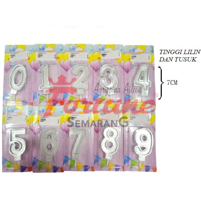 LILIN ANGKA SILVER