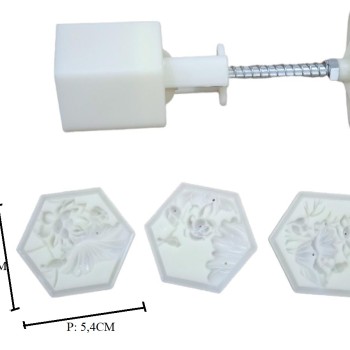 MOONCAKE MOLD FLOWER B 50GR