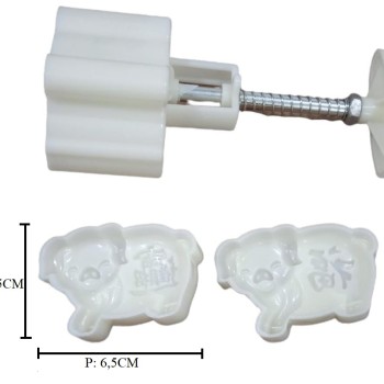 MOONCAKE MOLD PIGLET 50GR