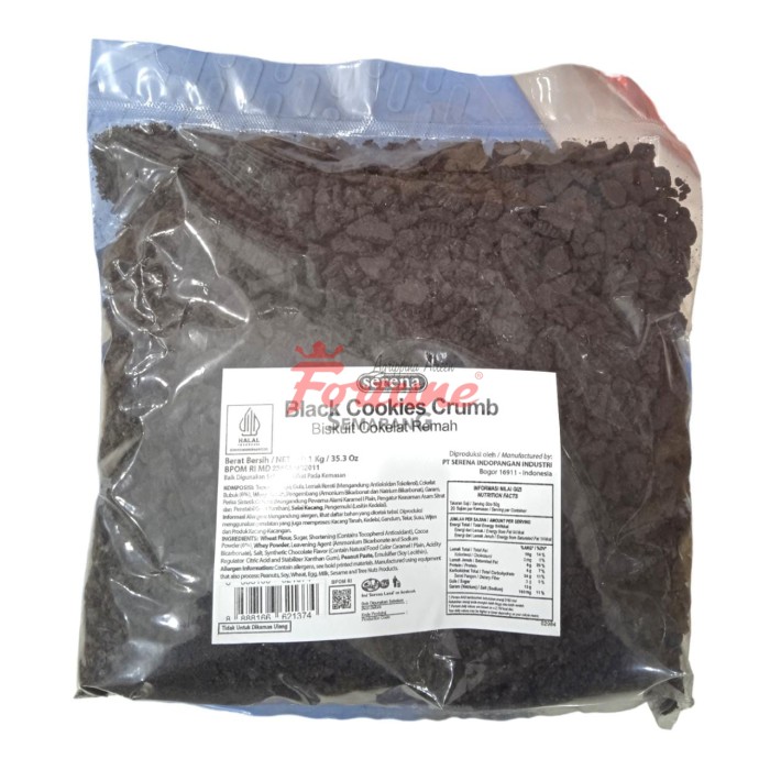 TULIP BLACK COOKIES CRUMB 1KG/PACK