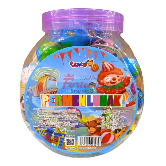 PERMEN LUNAK BOLA DUNIA/TOPLES 