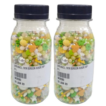 SPRINKEL MIX GREEN 62GR