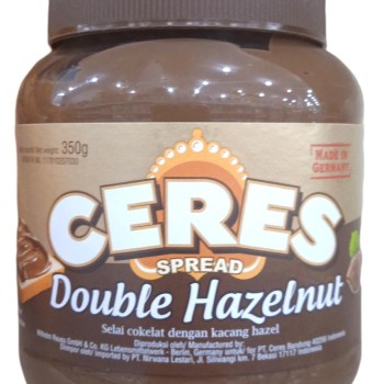 CERES SPREAD DBL HAZELNUT 350GR