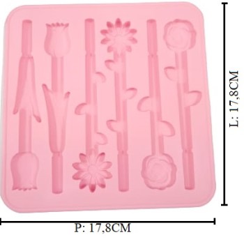 SILICONE KAI FP-5367 PINK FLOWER