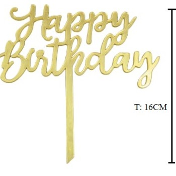 .TOPP ACRILIK GOLD HBD