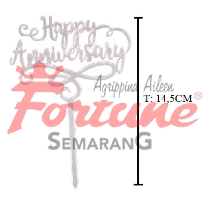 TOPP H.ANNIV ROSE GOLD 14,5CM