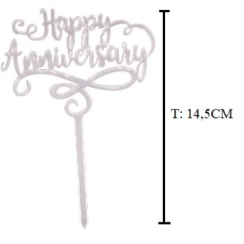 TOPP H.ANNIV ROSE GOLD 14,5CM