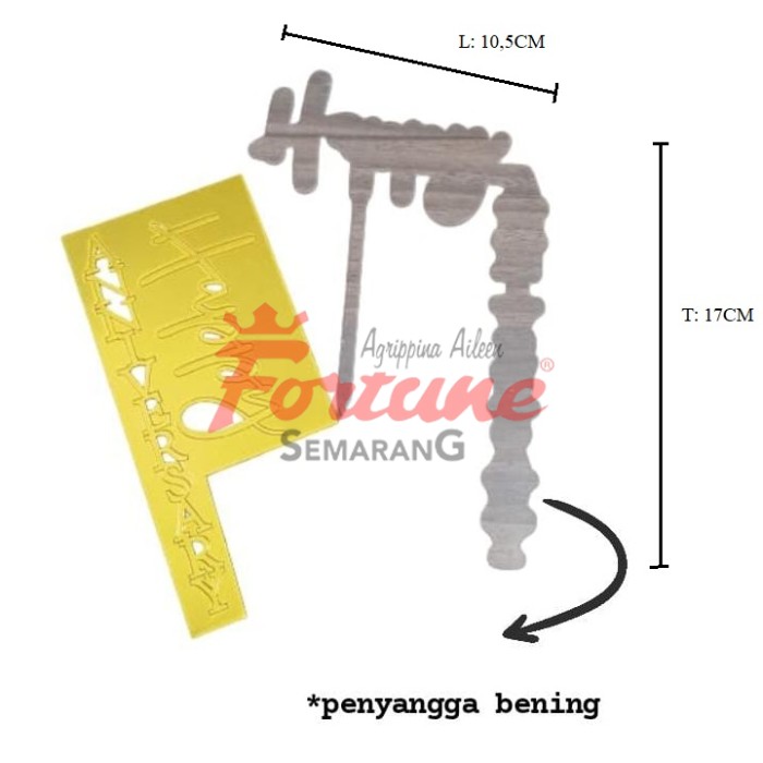 TUSUK ANNIV GOLD RIGHT ANGLE