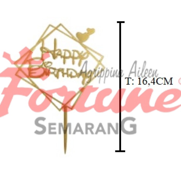 TUSUK HBD GOLD KOTAK LOVE