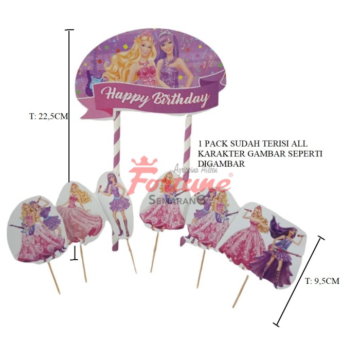 TOPPER BARBIE POP STAR