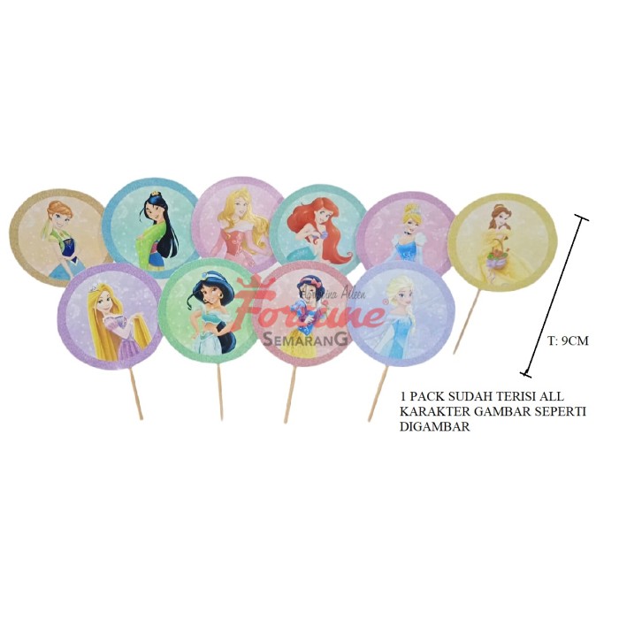 CUPCAKE TOPP PRINCESS DKK