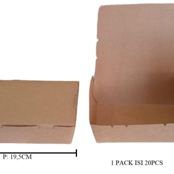 LUNCH BOX BROWN 660Z (20PC)