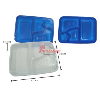 MIKA TRAY NASI BENTO PUTIH/5                                          MIKA TRAY NASI BENTO BIRU/5/5                                          MIKA TRAY NASI BENTO MERAH/5