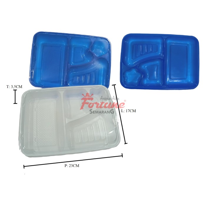 MIKA TRAY NASI BENTO PUTIH/5                                          MIKA TRAY NASI BENTO BIRU/5/5                                          MIKA TRAY NASI BENTO MERAH/5