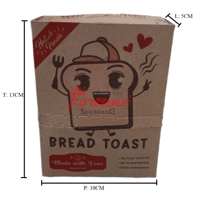 BOX TOAST 10X5X13/10PCS