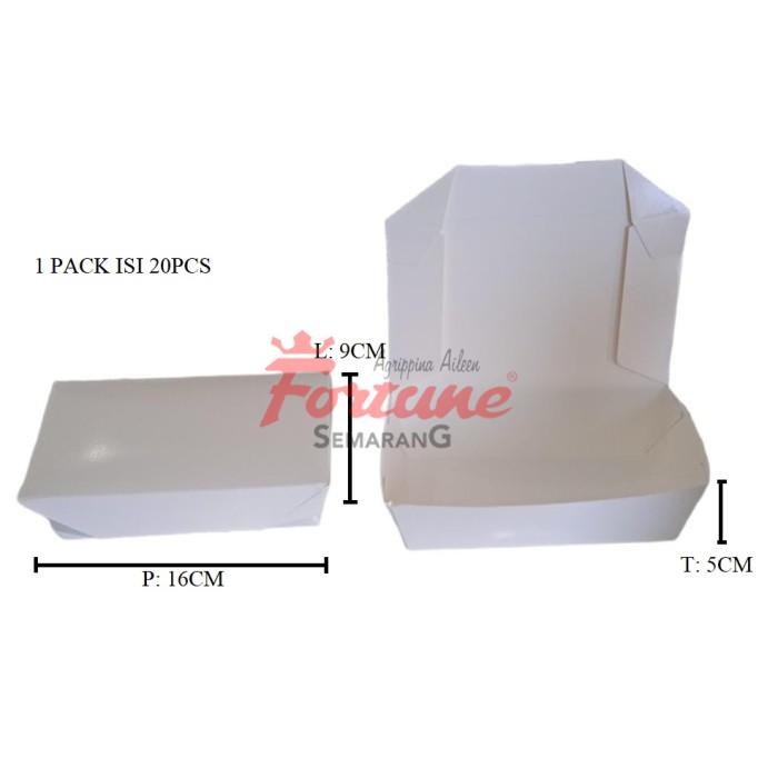 lunch box M @20PC (160x90x50mm)