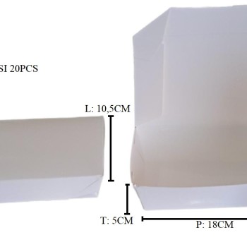 lunch box L @20PC (180x105x50mm)