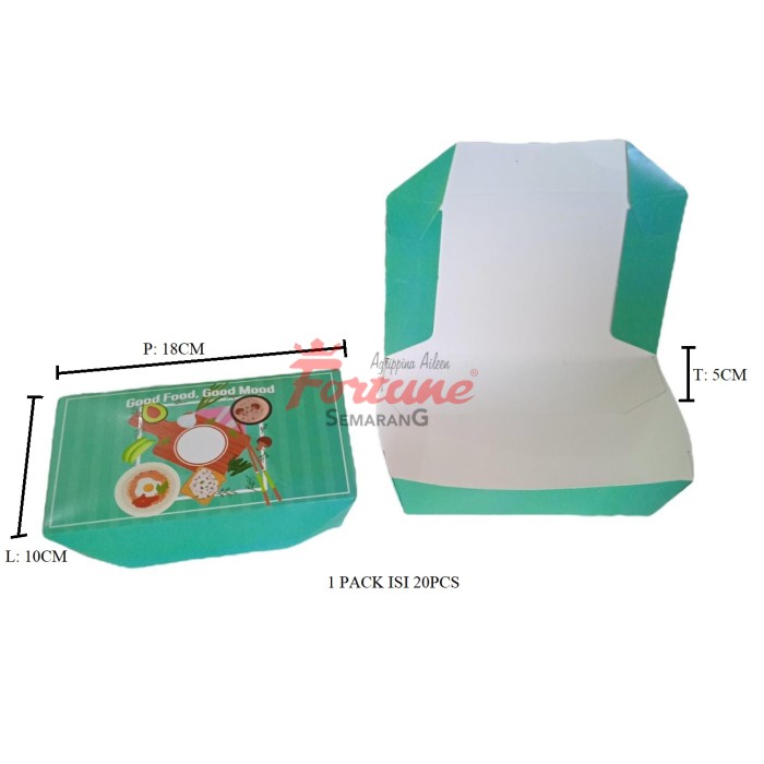 lunch box L @20PC tosca