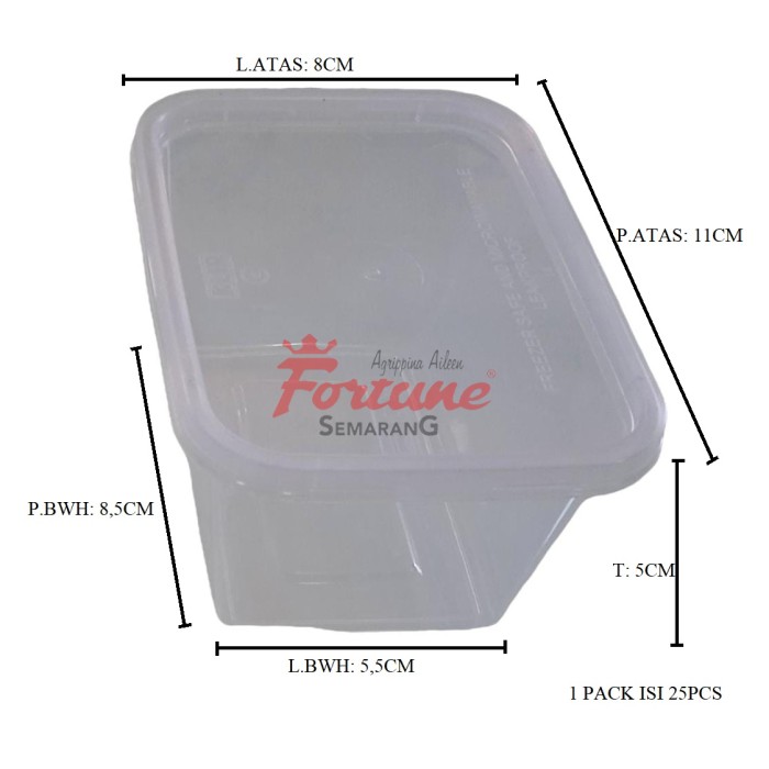 BOX MIKA KLIR 250ML     (ISI 25PCS)