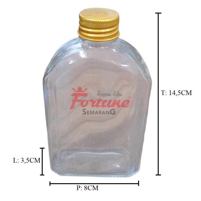 BOTOL GEPENG 250ML
