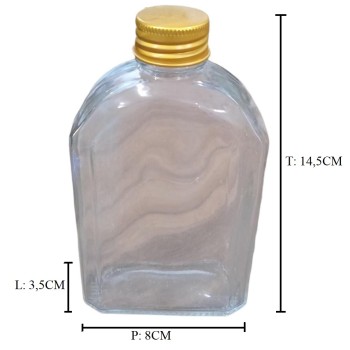 BOTOL GEPENG 250ML