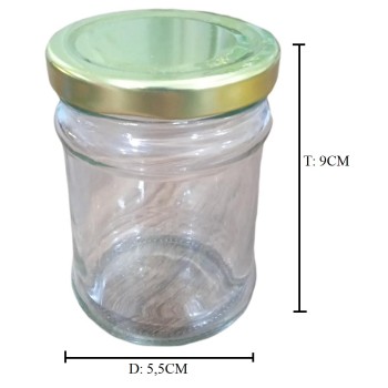 GLASS JAR CS 065/125/250ML
