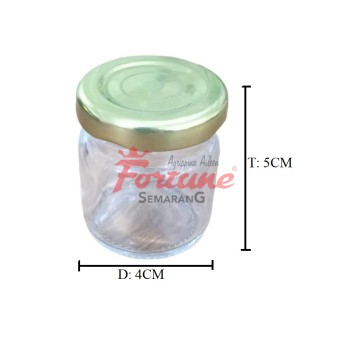 JAR KACA 50ML BULAT
