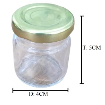 JAR KACA 50ML BULAT