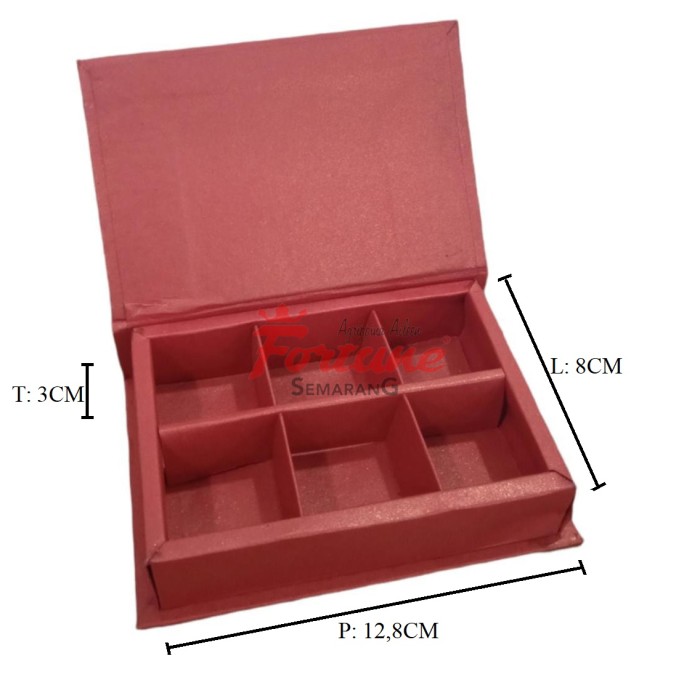BOX PRALINE HARDCOV SEKAT 6 MERAH