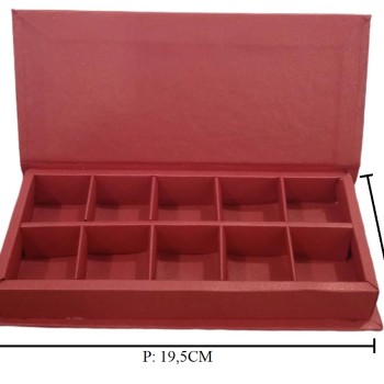 BOX PRALINE HARDCOV SEKAT 10 MERAH