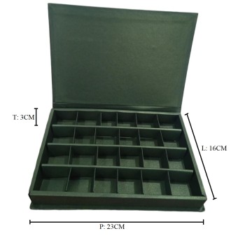 BOX PRALINE HARDCOV SEKAT 24 HIJAU