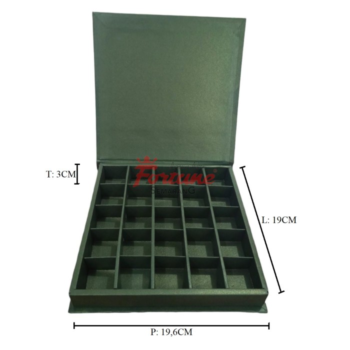 BOX PRALINE HARDCOV SEKAT 25 HIJAU