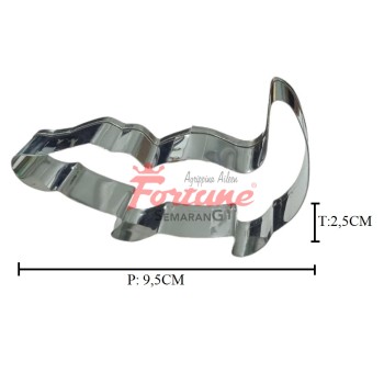 CUT STAINL CROCODILE