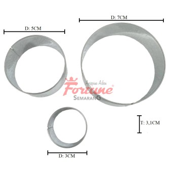 CUT STAINL ROUND 32MM MGH