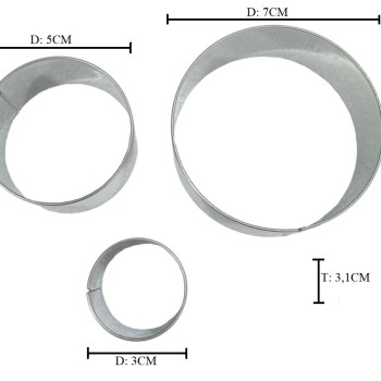 CUT STAINL ROUND 32MM MGH
