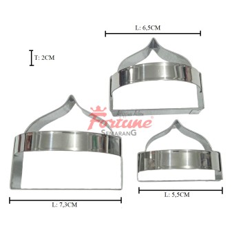 CUT STAINL MOSQUE W/HANDLE 3PC