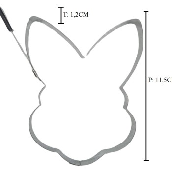 CUT PANCAKE BUNNY RABBIT STAINL