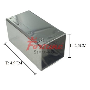 CUT STAINL SQUARE 50MM MGH