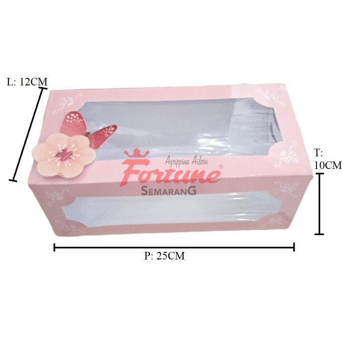 RC251210-PK ROLL CAKE BOX     
