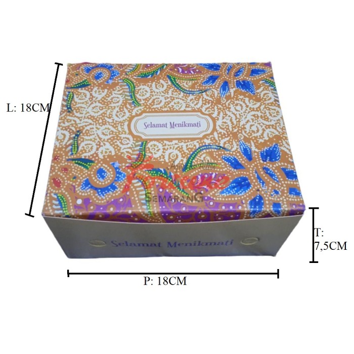 dus ufe 310 18x18 batik kuning