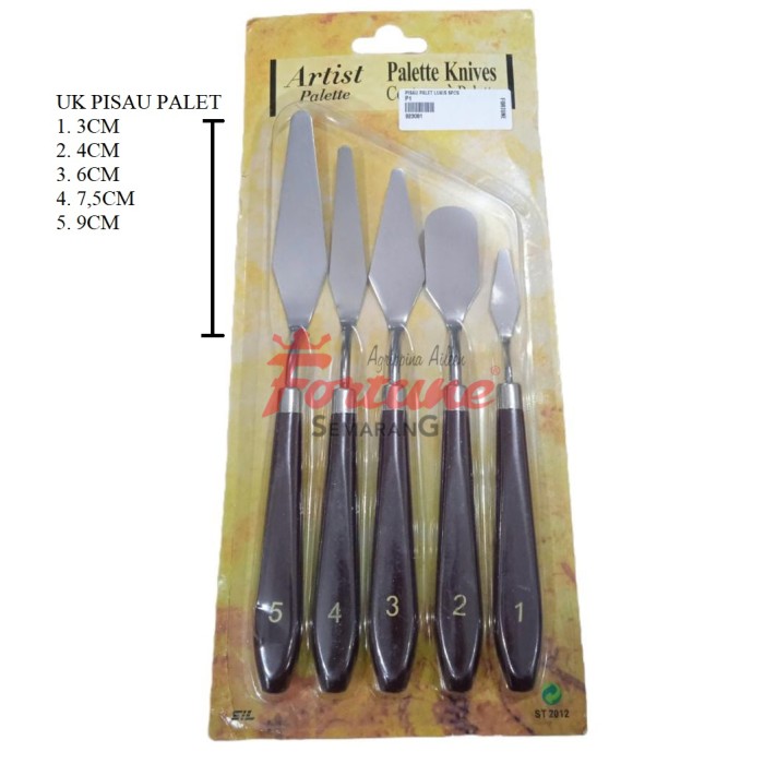 PISAU PALET LUKIS 5PCS