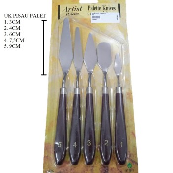 PISAU PALET LUKIS 5PCS