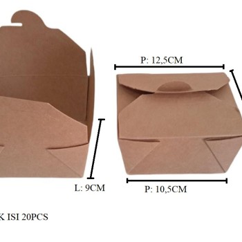 FOOD PPR BOX BROWN 26OZ (ISI 20PC)
