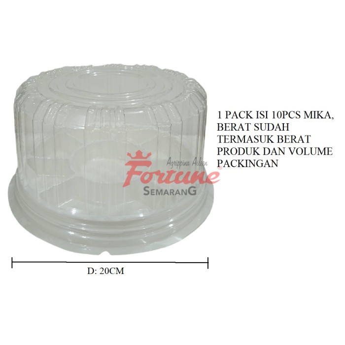 MIKA TUMPENG 20CM PUTIH