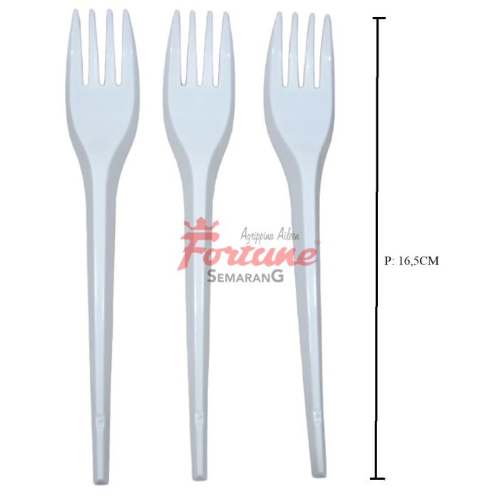 FORK PP WHITE SUAPI                 (ISI 100PCS)