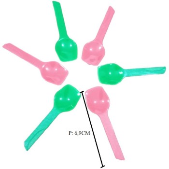SENDOK JELLY GERGAJI VIC WARNA/PACK (ISI 100PCS)                (ISI 100PCS)