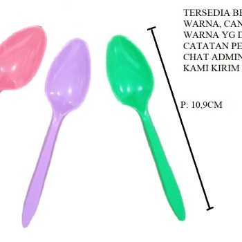 SENDOK TEH VIC WARNA/PACK (ISI 100PCS)