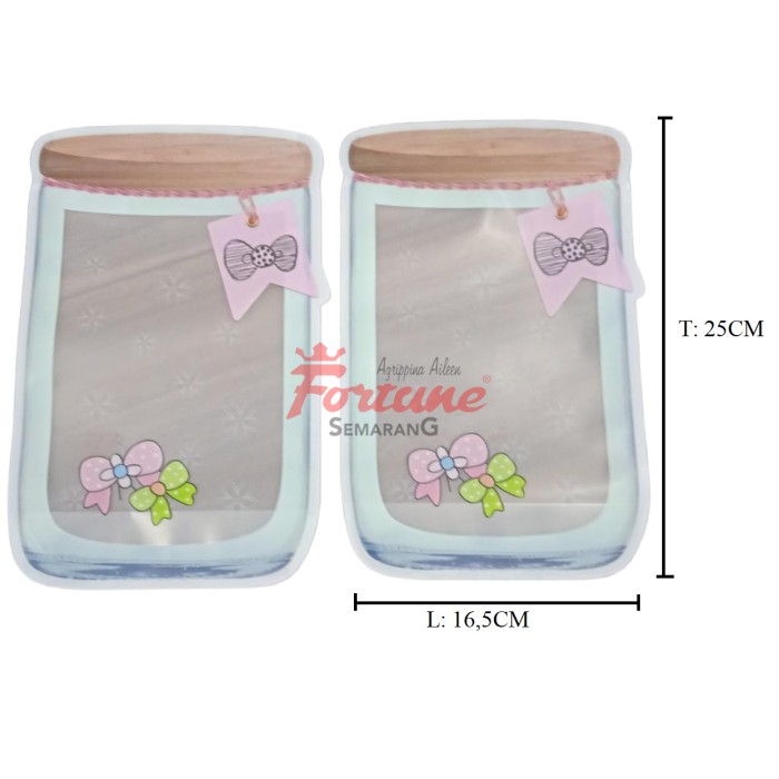 C.BAG JAR 16.5X 25+7CM (ISI 25PCS)