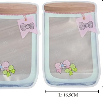C.BAG JAR 16.5X 25+7CM (ISI 25PCS)
